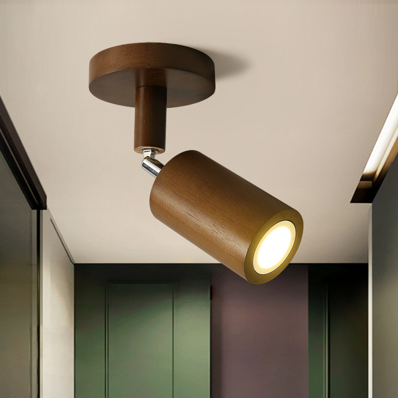 实木led射灯背景墙灯北欧家用客厅明装轨道灯服装店装饰商用射灯,家装灯饰光源,明装射灯,淘宝优惠券,粉丝福利购,淘宝优惠卷