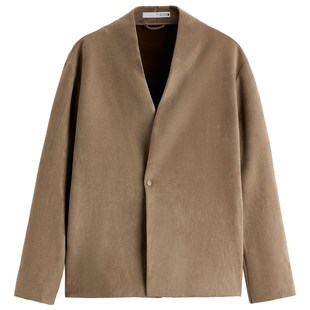 欧美简约休闲外套3548700 仿麂皮绒面宽松西装 706 秋冬男装 柜299