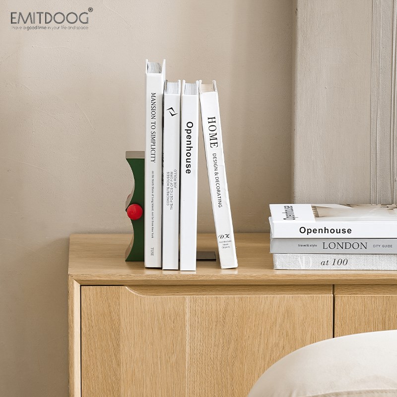 EMITDOOG简约书立架桌面创意书档学生用书夹玄关客厅摆件装饰品