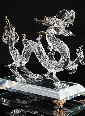 水晶12十二生肖动物鼠牛虎兔龙蛇马羊猴鸡狗猪客厅工艺礼品摆饰招