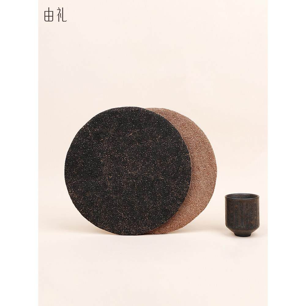 香云纱壶承垫圆形茶席双面桌垫防烫隔热布垫子茶壶垫茶杯垫侘寂风,餐饮具,茶道/零配,淘宝优惠券,粉丝福利购,淘宝优惠卷