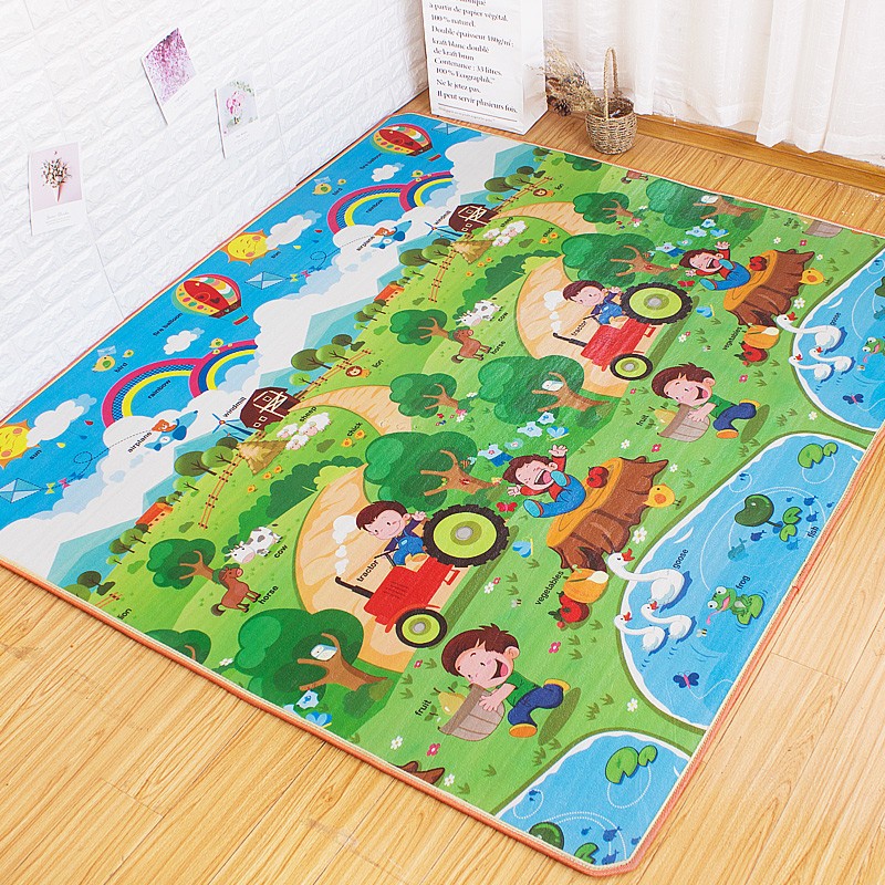 卡通环保整张儿童爬爬垫防潮泡沫地垫一整张宝宝爬行垫野餐垫野炊