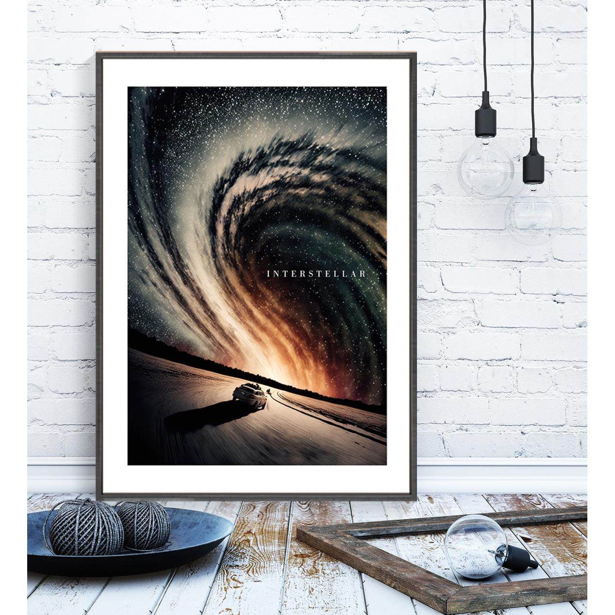 星际穿越电影海报装饰画客厅背景墙现代卧室抽象挂画诺兰科幻壁画,家居饰品,现代装饰画,淘宝优惠券,粉丝福利购,淘宝优惠卷