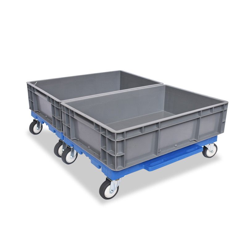 镂空乌龟车平板凹槽周转箱拼接四轮小箱小推车工具车手推车