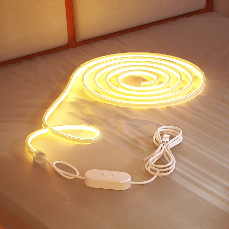 智能语音led灯带低压5v卧室床头氛围灯客厅电视背景墙自粘usb灯条