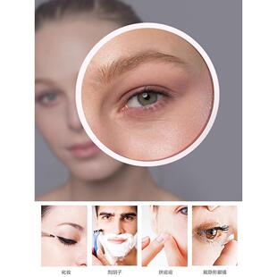 10倍放大镜高清去黑头拔粉刺工具小圆镜毛孔5倍放大化妆镜便携