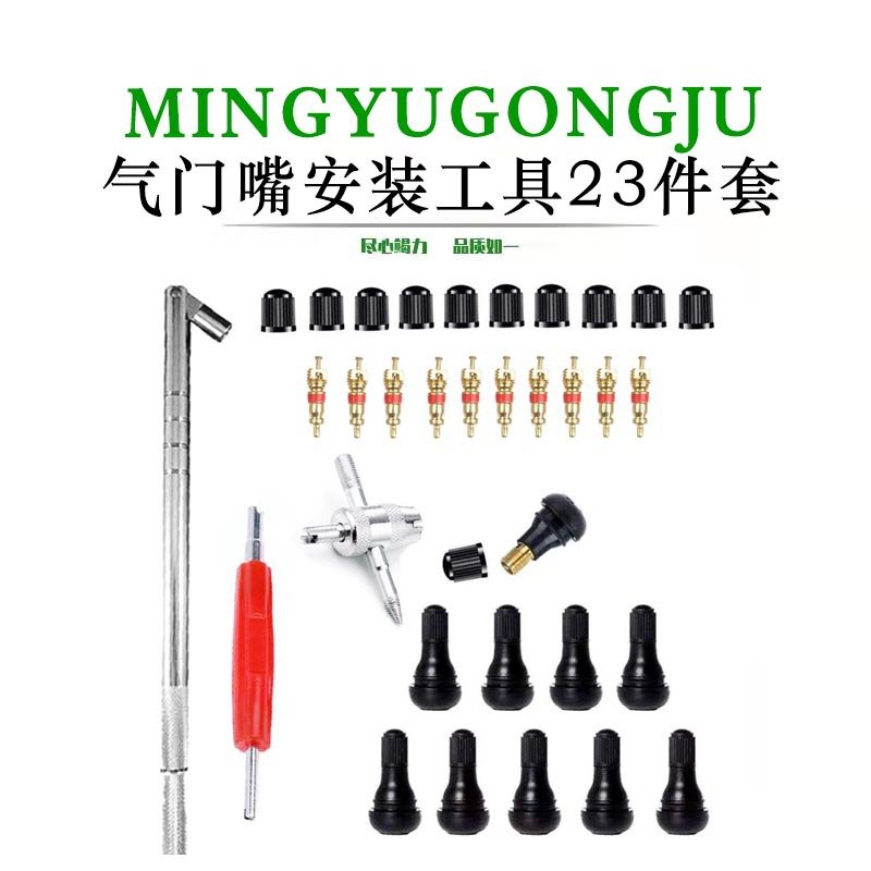 补胎工具套装 轮胎气门嘴工具组套 气门嘴安装工具气门芯组套工具