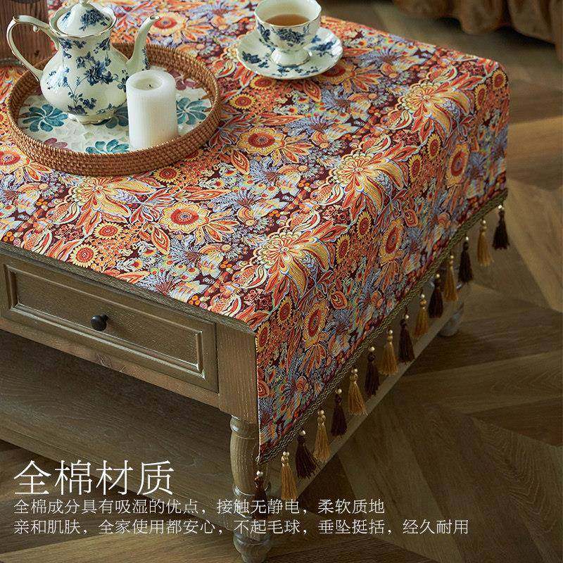 欧式轻奢电视柜布茶几桌布意 禅台中式边OJR新柜台布定制梳妆盖巾,居家布艺,桌布,淘宝优惠券,粉丝福利购,淘宝优惠卷