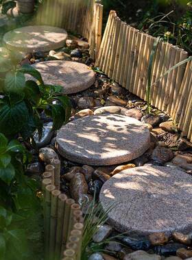 彷石摆磨铺路石户草外花园装饰汀坪步石庭院BJ22969脚踏石园林景