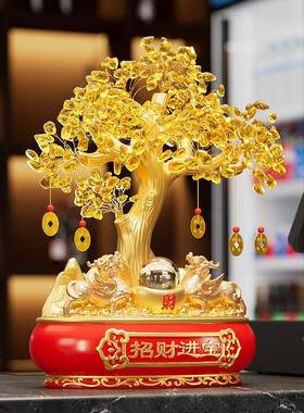 貔貅聚黄发财财树摆件财客TT5831厅装饰店铺前台生意兴隆开业礼招
