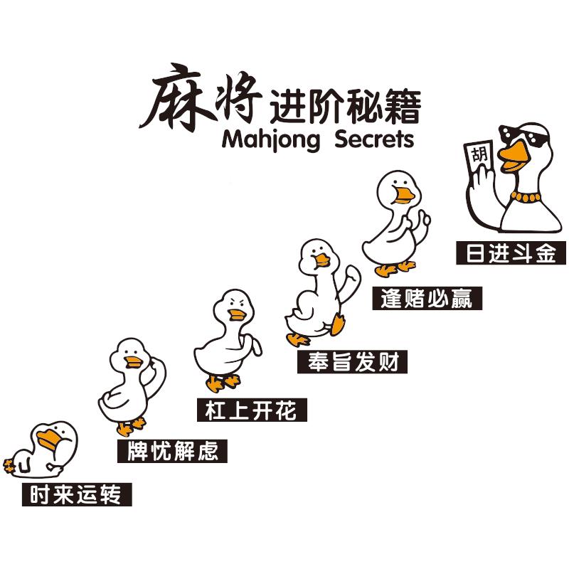 网红麻将馆厅主墙装饰壁画置用品麻雀房罗-6474布题文化面棋牌室