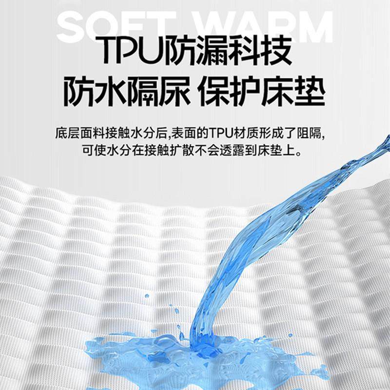 冬YH202405季A类夹棉防水隔尿床笠单件加厚席梦垫保护思防罩尘床,床上用品,床笠,淘宝优惠券,粉丝福利购,淘宝优惠卷