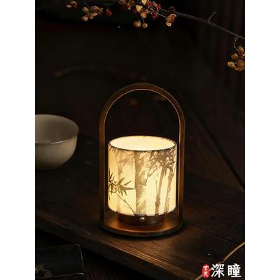 代美学绘新中式床覆古手氛围装饰灯茶室禅意书房83003卧室头手提