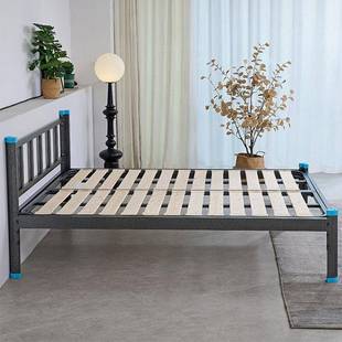 床4083小户型铁艺骨架架排子定制无背床靠头榻榻米飘窗无头简易租