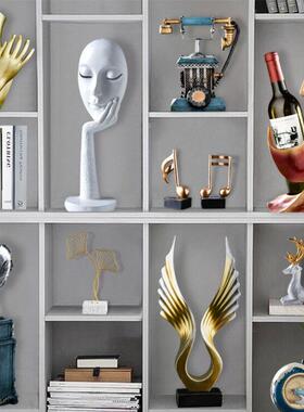 欧式复古客厅餐厅酒柜装饰品现代创意小摆件办公室电视柜家居摆设