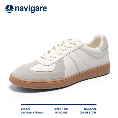 Navigare意大利小帆船德训鞋男春夏款2025新款男鞋休闲鞋百搭板鞋