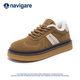 2025新款 秋冬季 厚底板鞋 Navigare意大利小帆船加绒女鞋 保暖面包鞋