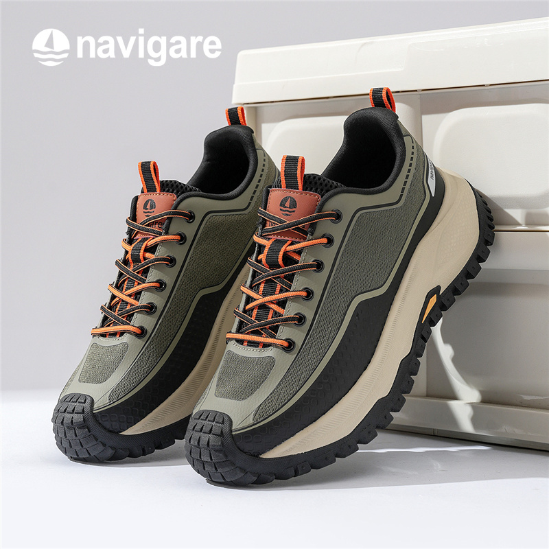 Navigare意大利小帆船男鞋2025新款户外徒步鞋男士休闲运动老爹鞋