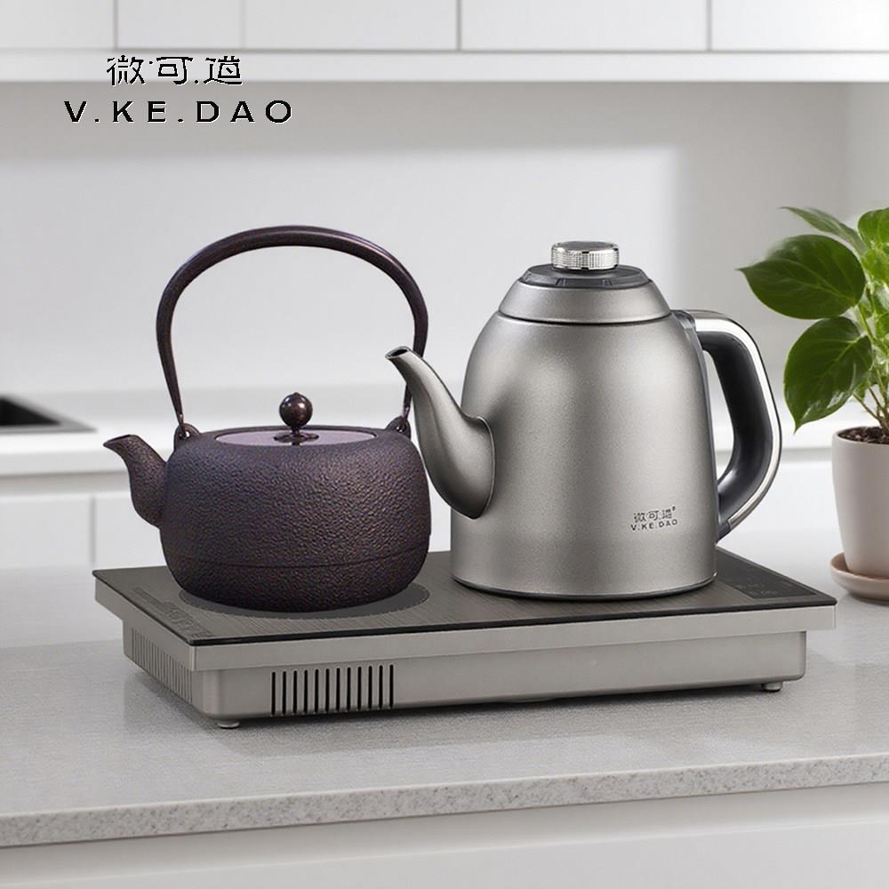 煮钛水壶嵌入V2-T式一体茶烧台电陶炉茶器铜壶铁纯壶钛壶电茶炉