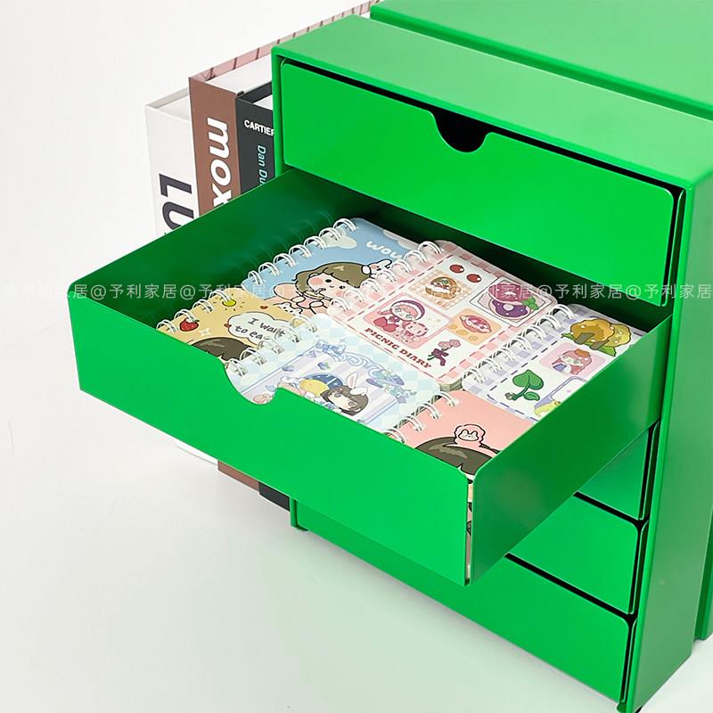 北欧SUMZS5C简约INOS金办属斗桌面收柜纳柜公文柜磁吸办公室多件