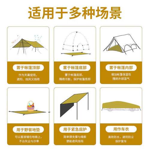 2地40x240户露营帐篷外GFC地布垫防潮垫野餐垫春游滩草沙坪野外防