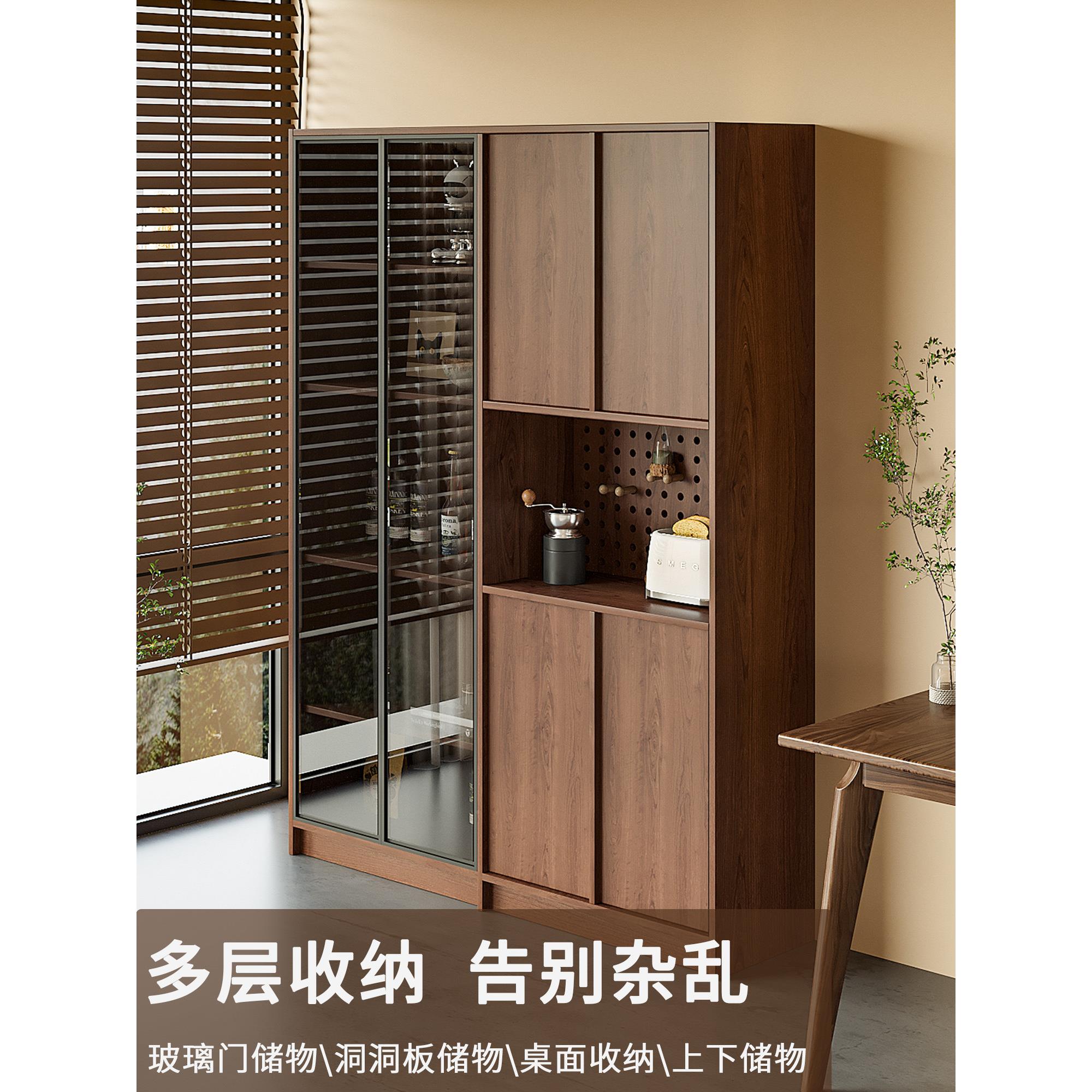 木餐具柜酒客家居厅墙储物柜展示柜实茶柜入806口柜柜玻璃柜