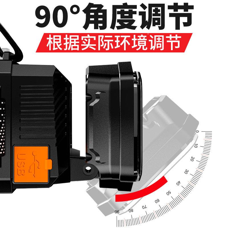 养蜂用光头灯强620光充电可感红应超大泛专光查取蜜蜂超长续航手