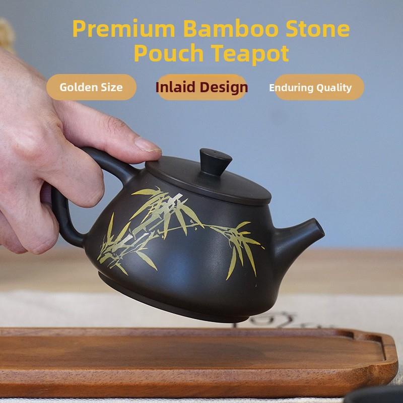 云南建水紫紫普洱茶壶单壶手工彩填用茶具砂陶壶功夫茶具家泡KMB