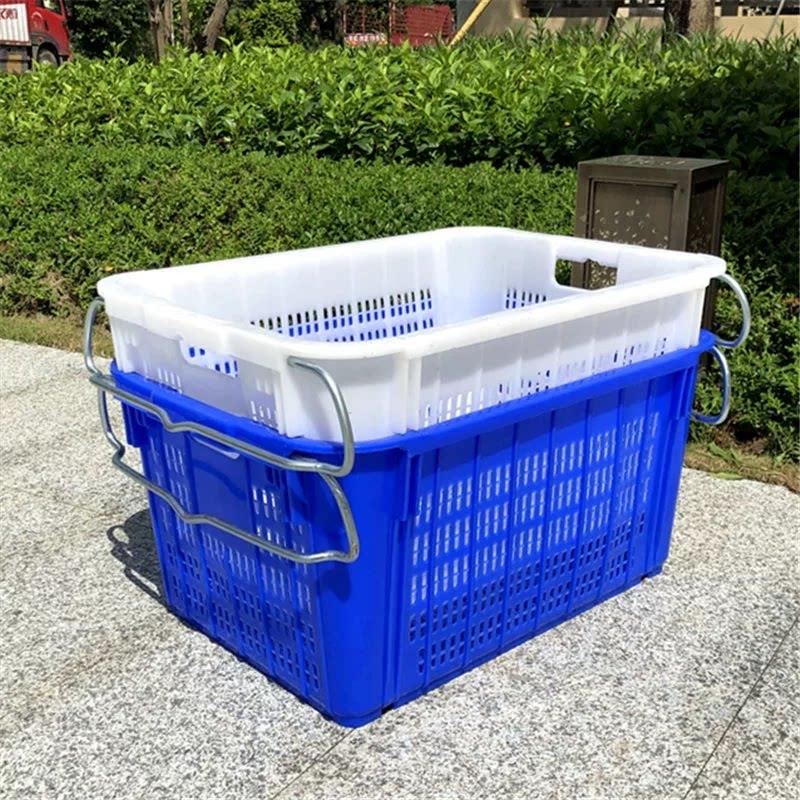 铁超厚塑库料篮果运输配送水新鲜蔬菜市场LCY仓储采柄摘包装冷篮