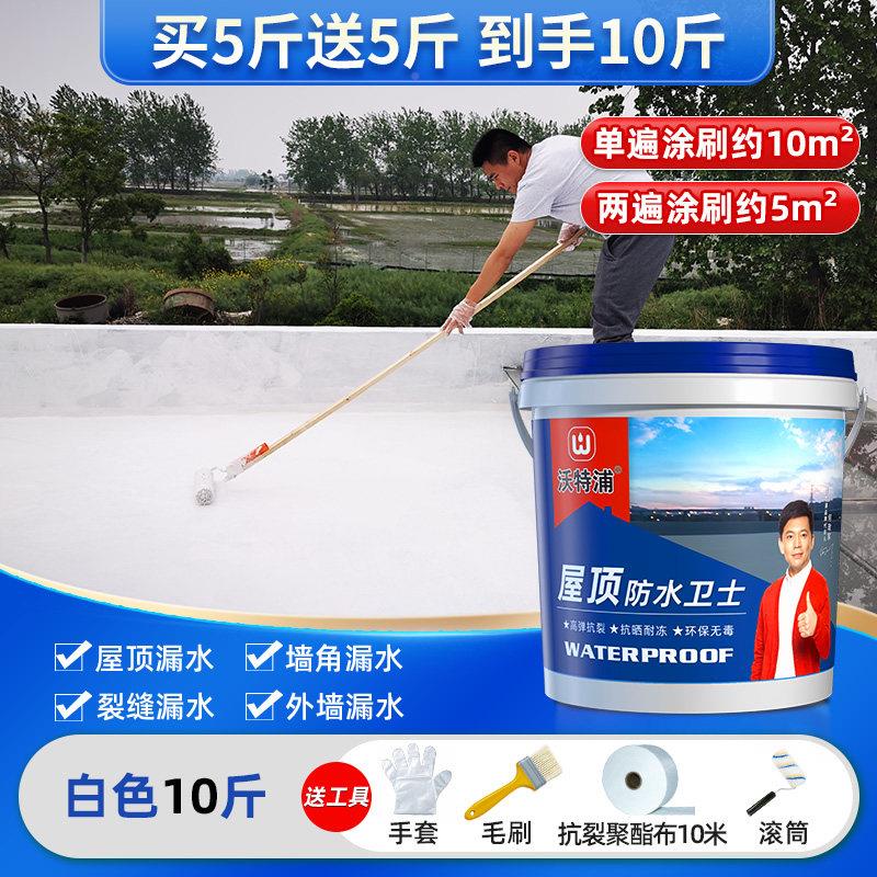 特浦防水补漏屋顶材料顶顶防漏防水楼胶补漏裂缝沃渗水房专用涂料
