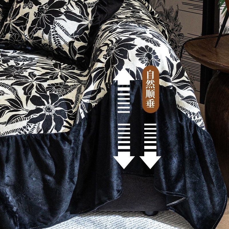 法式复古沙发盖布巾新款四季通用防滑全盖坐垫子碎沙发罩,居家布艺,沙发垫,淘宝优惠券,粉丝福利购,淘宝优惠卷