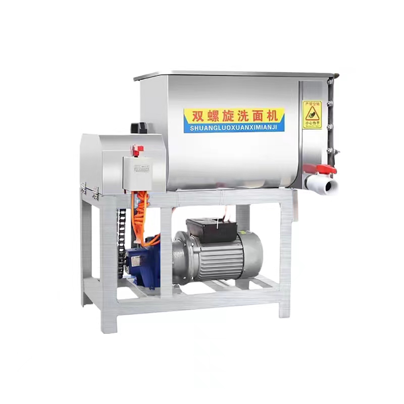 凉皮洗面机螺旋洗面筋机整机不锈钢大中小型静音和面洗面一体机