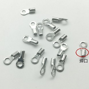 紫铜N.圆形铜鼻子只接线端子线耳冷压裸端头.MM厚