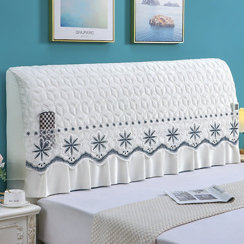 床头罩四季通用拆洗全包夹棉床头防灰罩皮木床头222新款