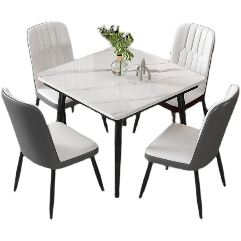 岩板接待桌椅谈判洽谈桌商务用店面会客桌椅办公室休闲小方桌