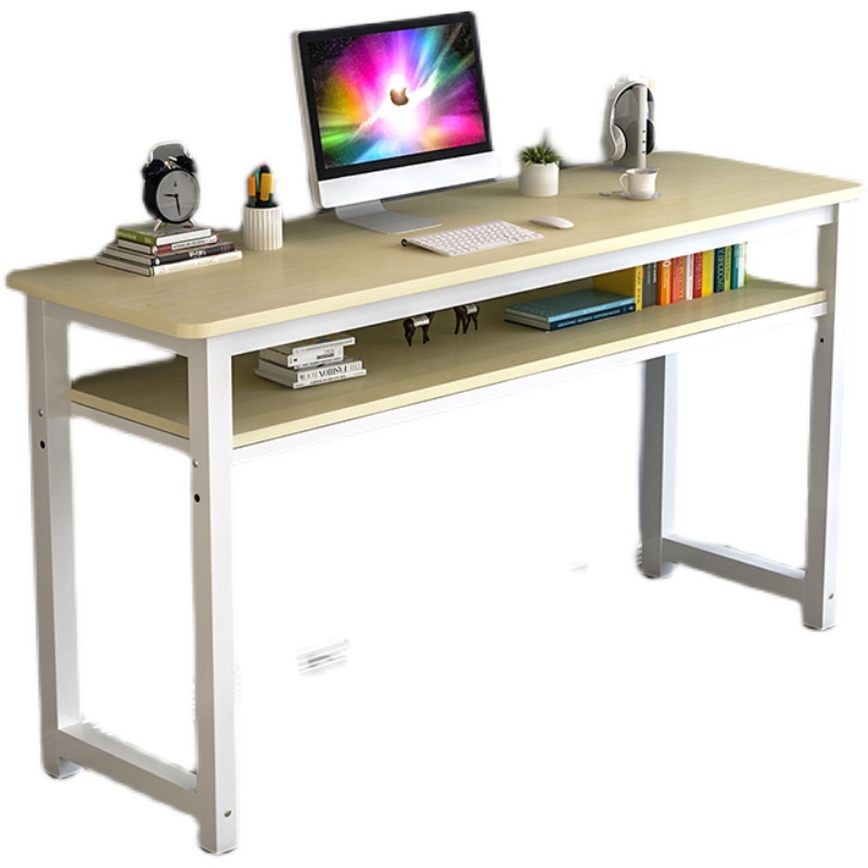 长条桌圆角办公桌子电脑桌家用带挡板桌卧室桌学习桌长方形桌