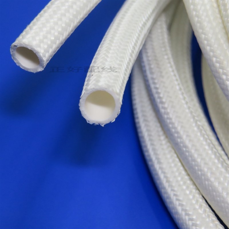 外纤内胶玻璃纤维管内胶外纤7KV耐高温矽橡胶绝缘自熄阻燃管