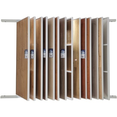 工厂直供木地板展示架翻页色板样品展具门展示柜