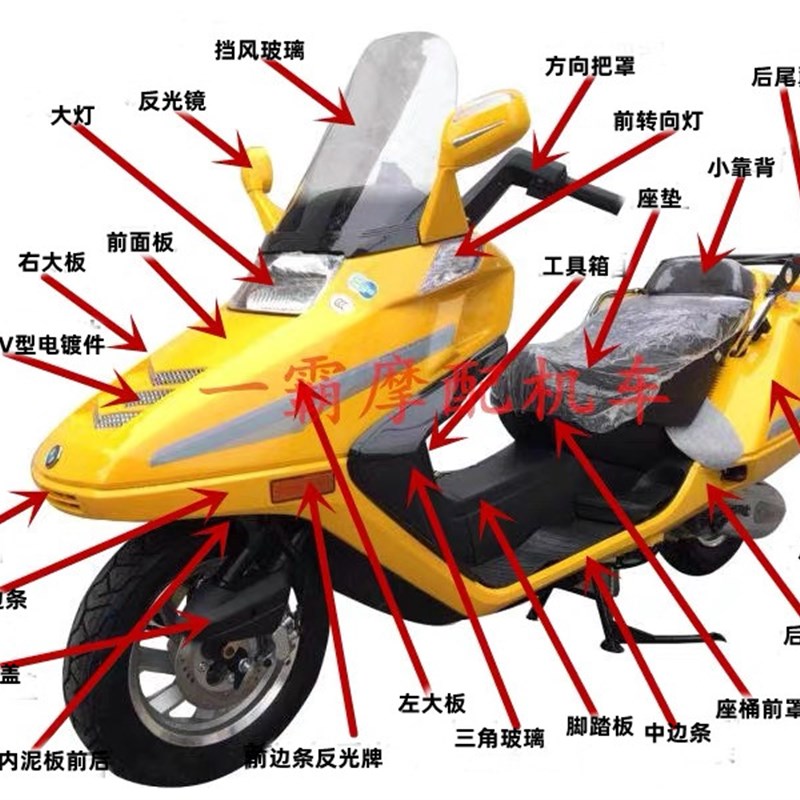 大船春风大绵羊150 250摩托车外壳 配件 大绵羊烤漆件 大绵羊外壳