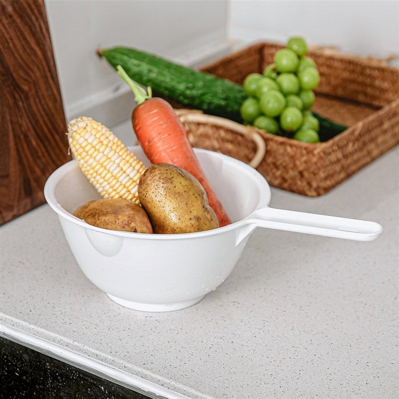 韩国塑料水勺层沥水篮带把柄洗菜篮洗水果篮大水瓢备菜件装,厨房/烹饪用具,水舀/水瓢,淘宝优惠券,粉丝福利购,淘宝优惠卷