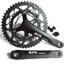 公路车牙盘折叠车齿盘34/50T双盘铝合金曲柄22速RFA中空轴105套件