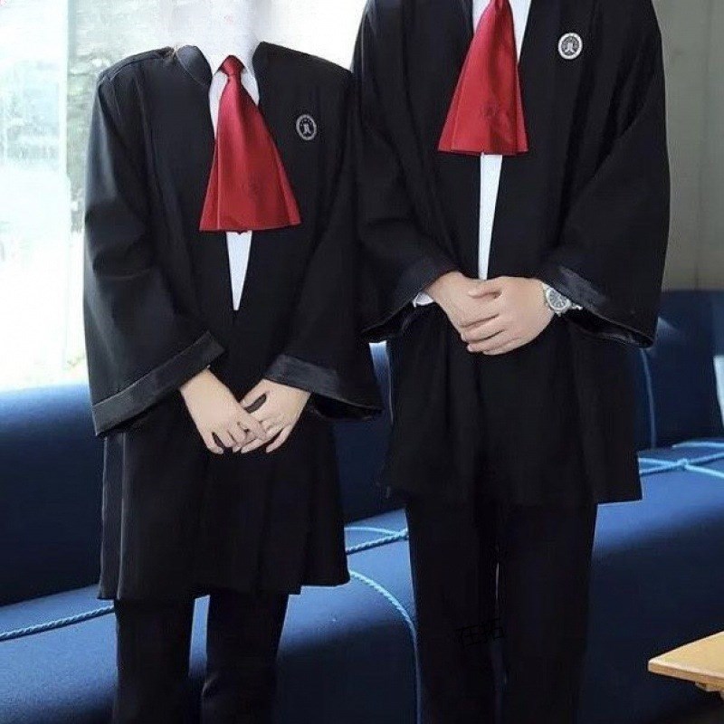 普法模拟服装 法官服律师袍陪审员等中小学生法庭表Z演服检察男