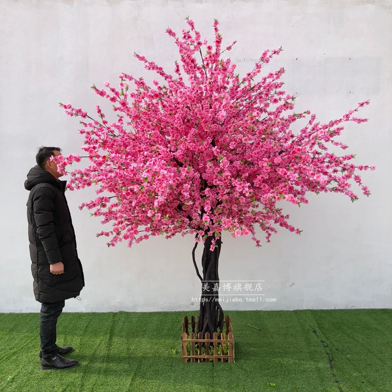仿真桃花 大型加密桃花树 许愿树 大堂酒店商场摆设装饰桃花树