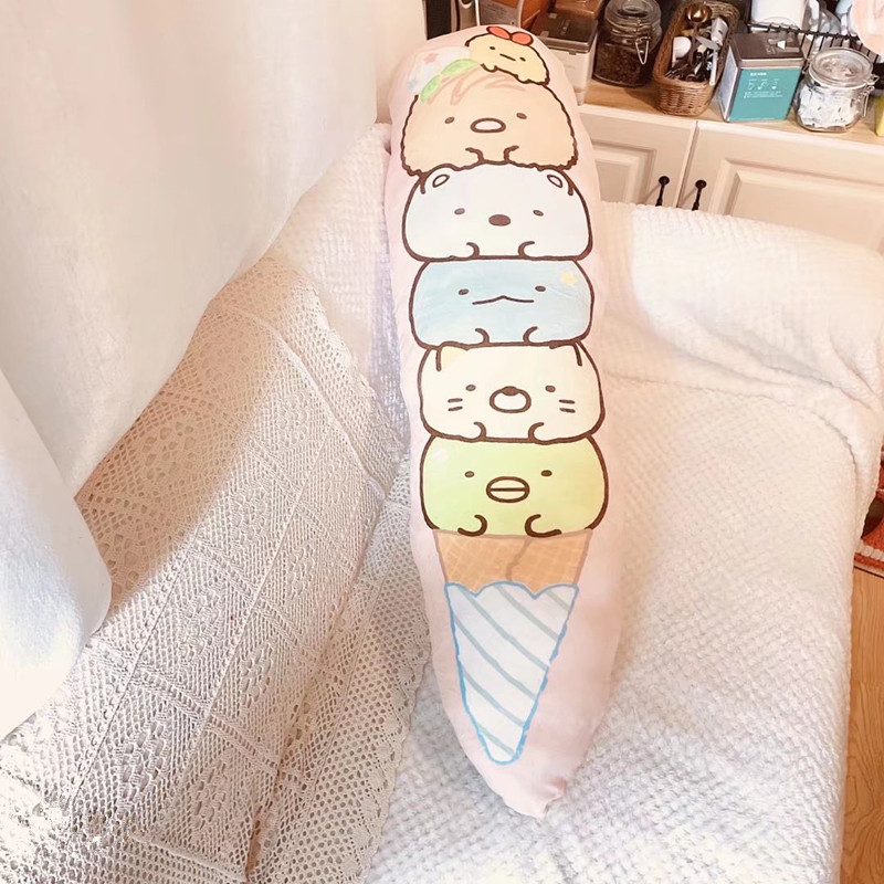日单弹力羽绒棉抱枕女生睡觉夹腿长条抱枕床头靠垫卧室床上靠枕