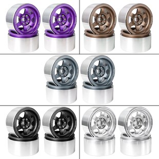 仿真攀爬车 复古越寸金属轮毂 竞技款铝合金夹胎轮毂