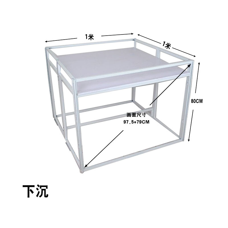铁货架超市摺叠展架地堆陈列储存货架花车广告桌推销展示货架