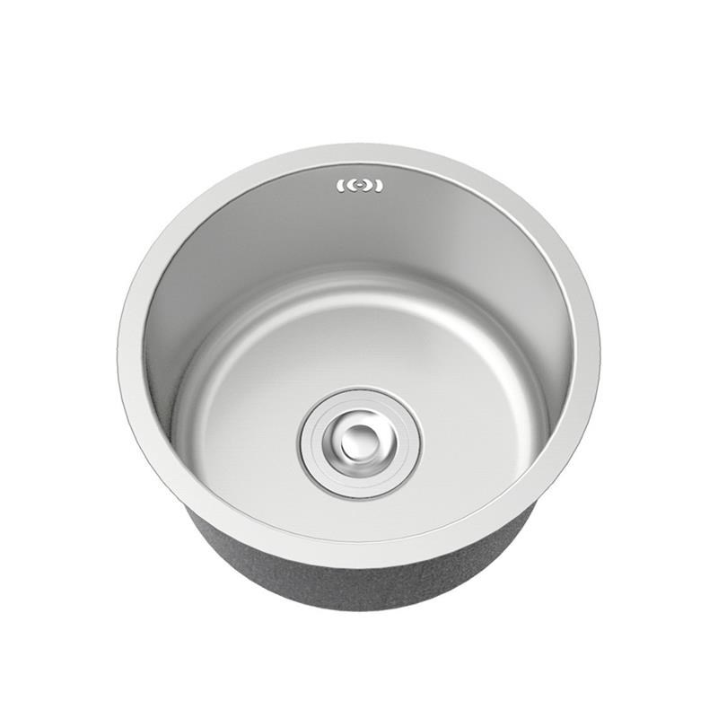 2020不钢水洗盆锈盆台盆吧新款锈槽单槽菜不钢一体下圆形台盆