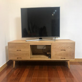 红橡木实木方木料硬木踏步板桌面台书桌飘定制家具