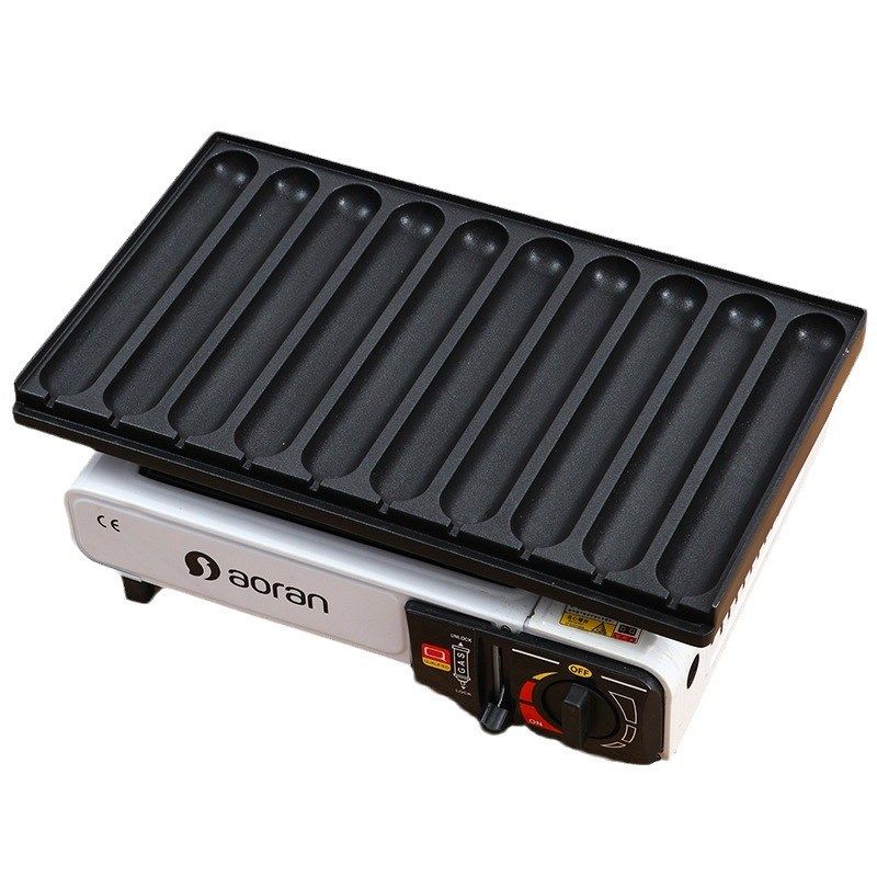 烤肠机路边摊商用脆皮淀粉肠烤机夜市摆摊卡式炉烤肠盘模具铝合金,厨房/烹饪用具,烧烤盘,淘宝优惠券,粉丝福利购,淘宝优惠卷