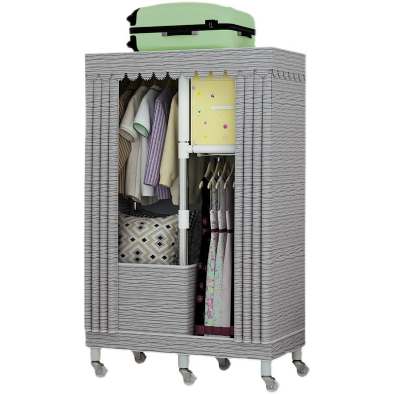 家用卧室布出租房用女孩儿童小户型拉链衣橱,住宅家具,独立衣柜,淘宝优惠券,粉丝福利购,淘宝优惠卷